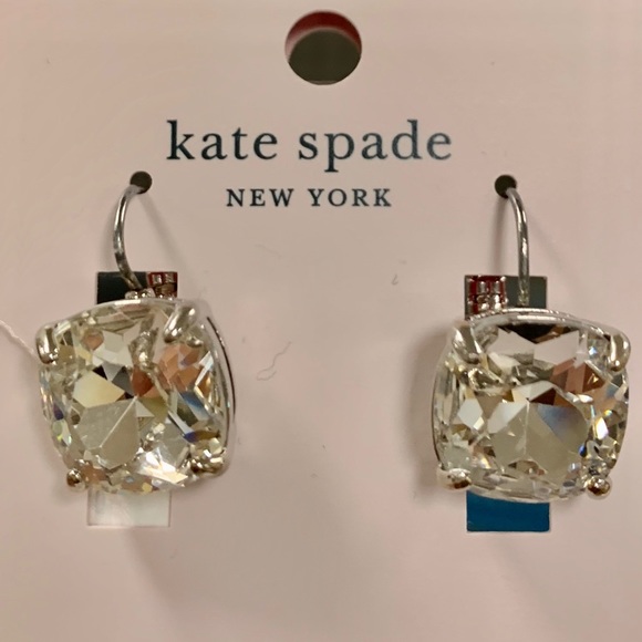 Kate Spade ♠️ New York 🤩 CZ square drop earrings - Picture 2 of 16